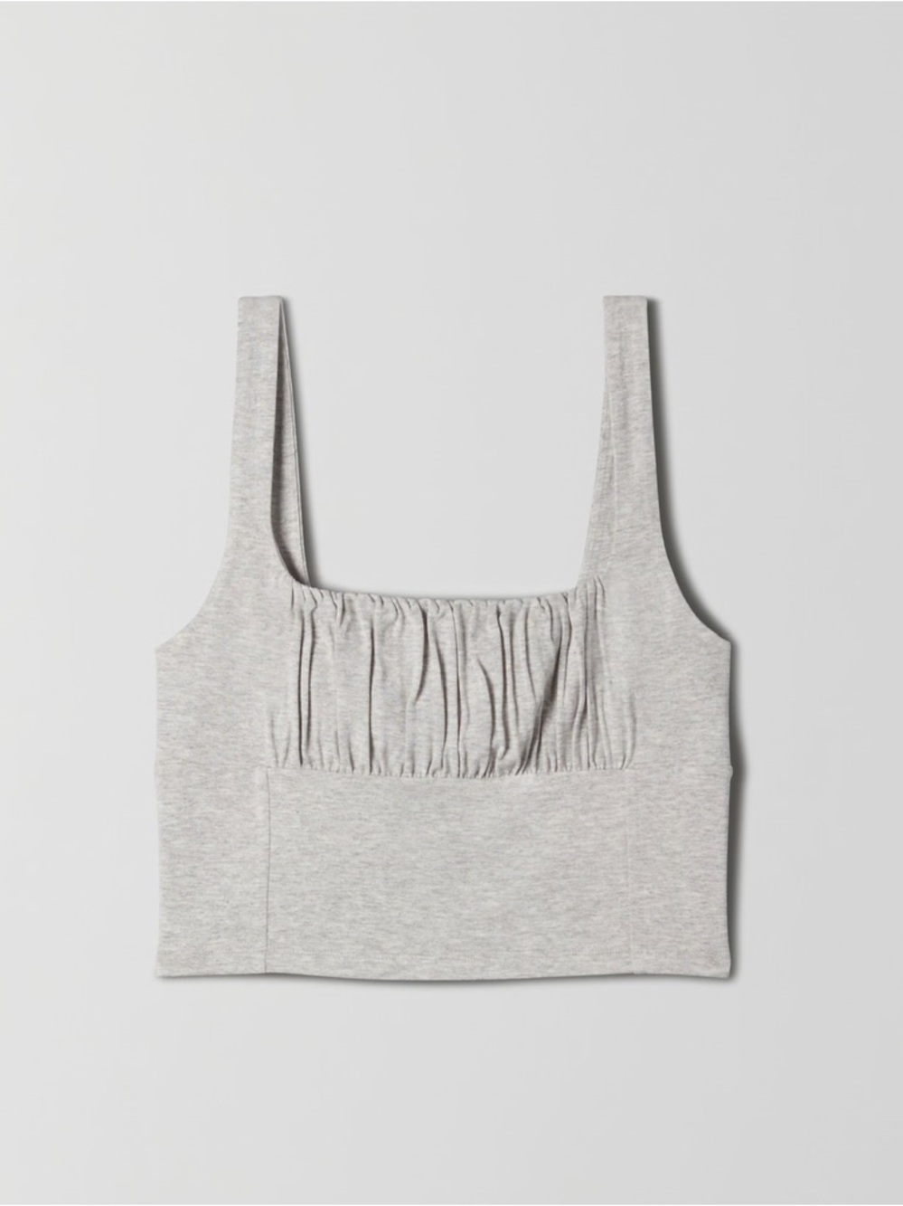 Aritzia Wilfred Orbit Gray Crop Tank Top Small